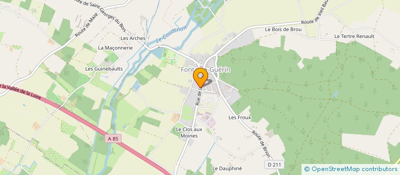 localisation de l'entreprise ROBOSCHA  BRISSAC LOIRE AUBANCE