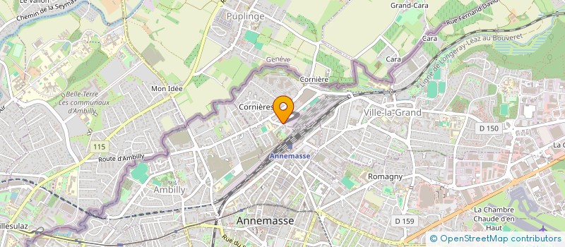 localisation de l'entreprise ROBOTIC 74  VILLE-LA-GRAND