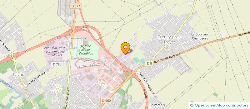 localisation de l'entreprise ROBOTIC ACCESSORY SYSTEM  CRENEY-PRES-TROYES