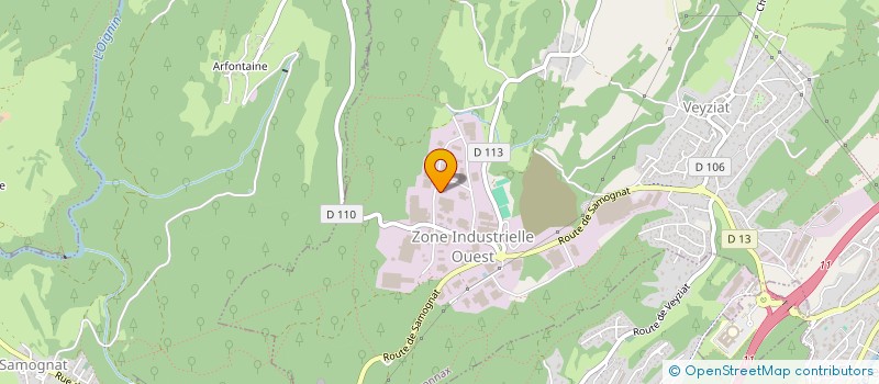 localisation de l'entreprise ROBOTIK DENTAL à OYONNAX