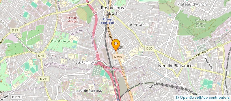 localisation de l'entreprise ROBOTLABO à ROSNY-SOUS-BOIS