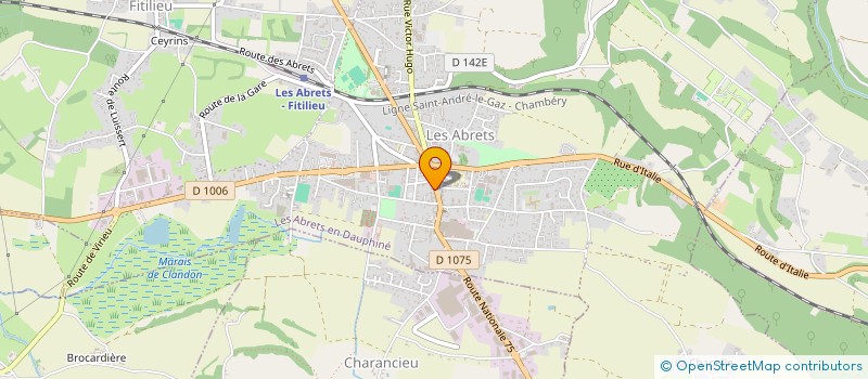 localisation de l'entreprise ROBREM 3 à LES ABRETS-EN-DAUPHINE