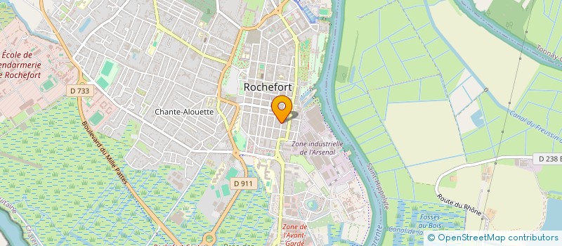 localisation de l'entreprise ROBSHOP à ROCHEFORT