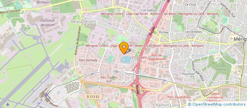 localisation de l'entreprise ROBSYTECH à MERIGNAC