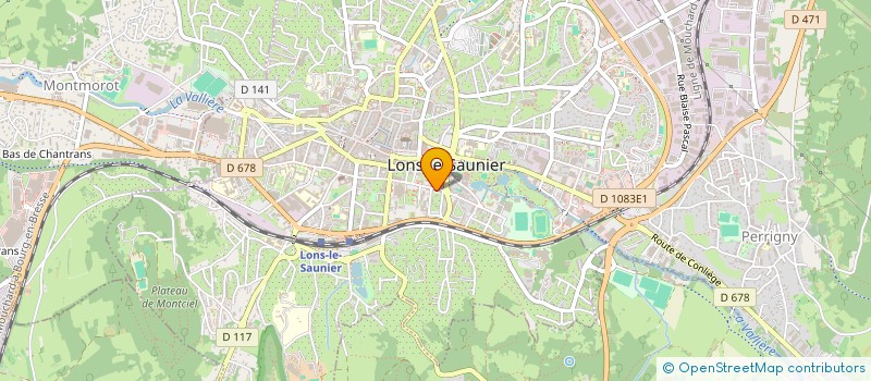 localisation de l'entreprise ROBTER 1  LONS-LE-SAUNIER