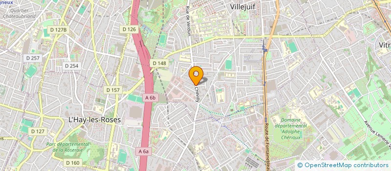 localisation de l'entreprise ROBY à VILLEJUIF