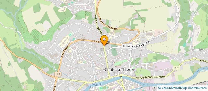 localisation de l'entreprise ROBY-MARQUIGNY à CHATEAU-THIERRY