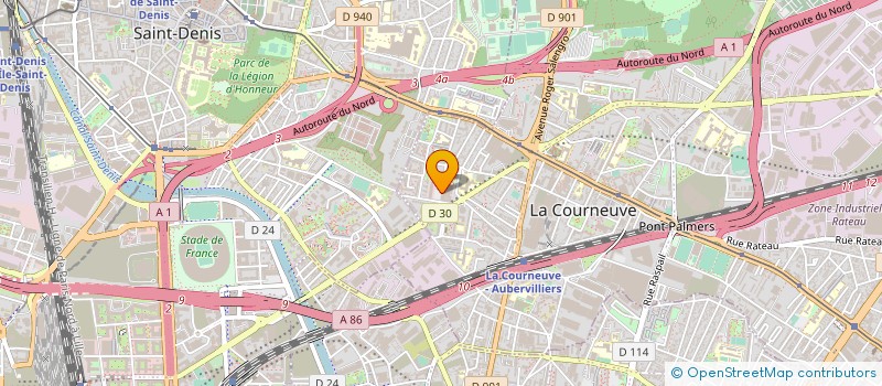 localisation de l'entreprise ROBY PREVOYANCES à LA COURNEUVE