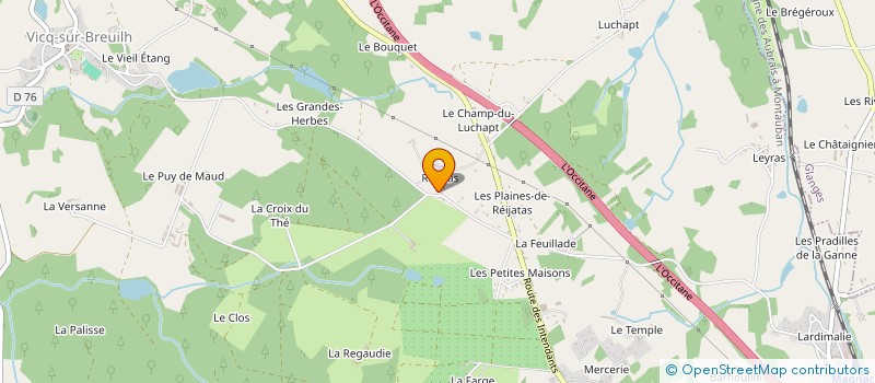 localisation de l'entreprise ROBY SARL  VICQ SUR BREUILH