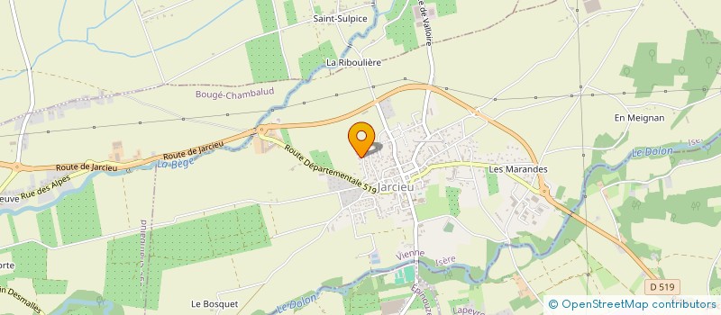 localisation de l'entreprise ROC  JARCIEU