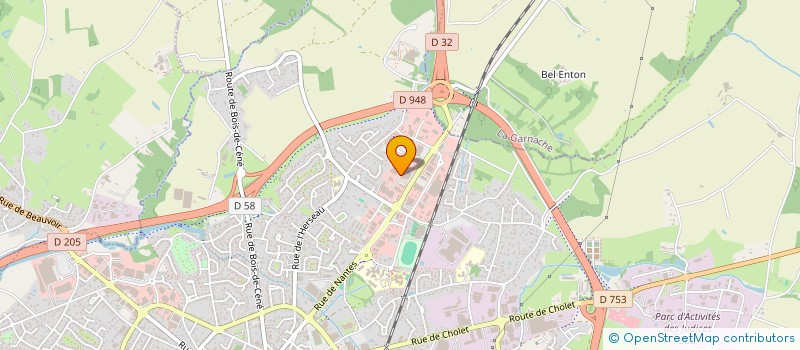 localisation de l'entreprise ROC à CHALLANS