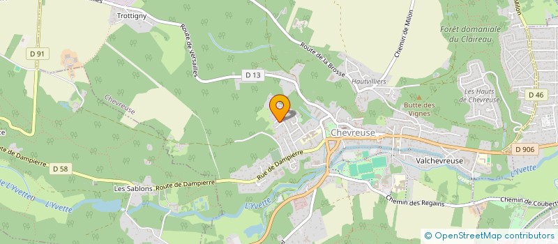 localisation de l'entreprise ROC 83  CHEVREUSE