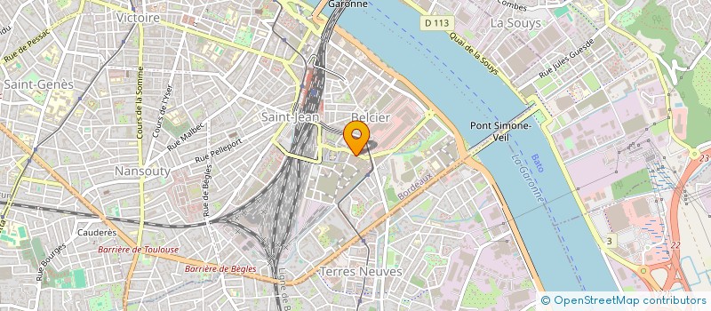 localisation de l'entreprise ROC à BORDEAUX