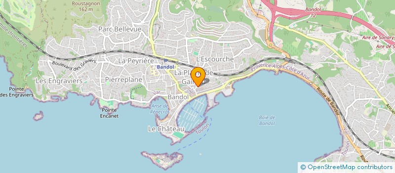localisation de l'entreprise ROC A PIC  BANDOL