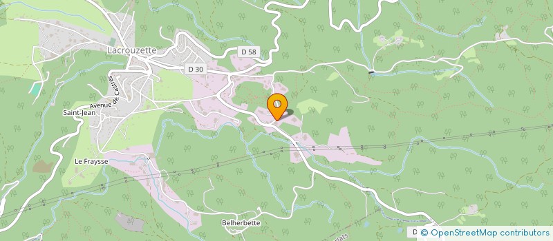 localisation de l'entreprise ROC ARENA  LACROUZETTE