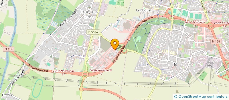 localisation de l'entreprise ROC'AZUR  FLEURY-SUR-ORNE