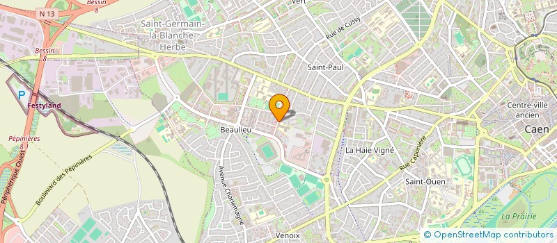 localisation de l'entreprise ROC CAUMONT à CAEN