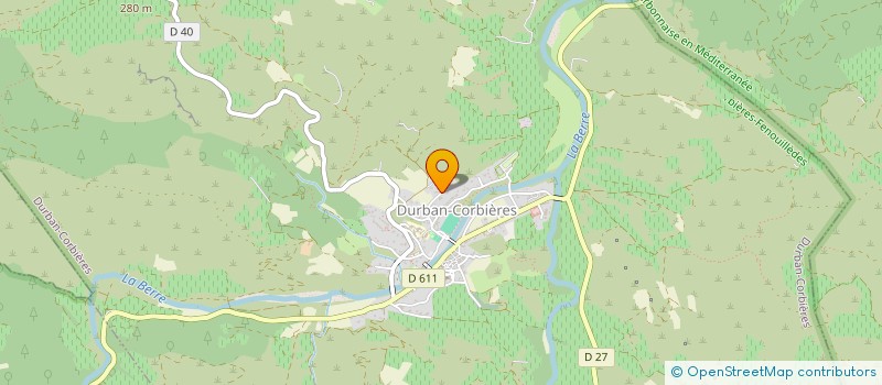 localisation de l'entreprise ROC-COUMBACH  DURBAN-CORBIERES