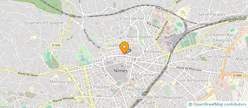 localisation de l'entreprise ROC COUVERTURE ETANCHEITE à NIMES