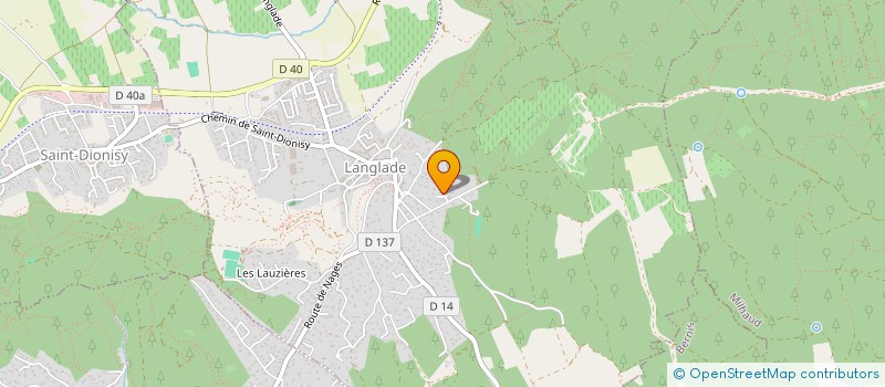 localisation de l'entreprise ROC D'ANGLADE  LANGLADE