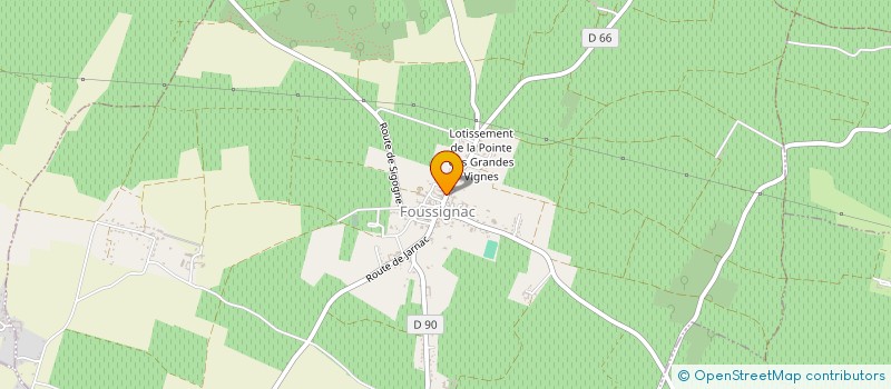 localisation de l'entreprise ROC DES GRANDS VIGNES à FOUSSIGNAC