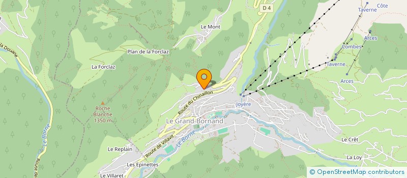 localisation de l'entreprise ROC DES TOURS à LE GRAND-BORNAND