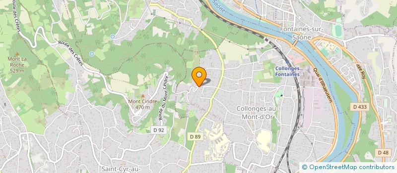 localisation de l'entreprise ROC DEV  COLLONGES-AU-MONT-D'OR