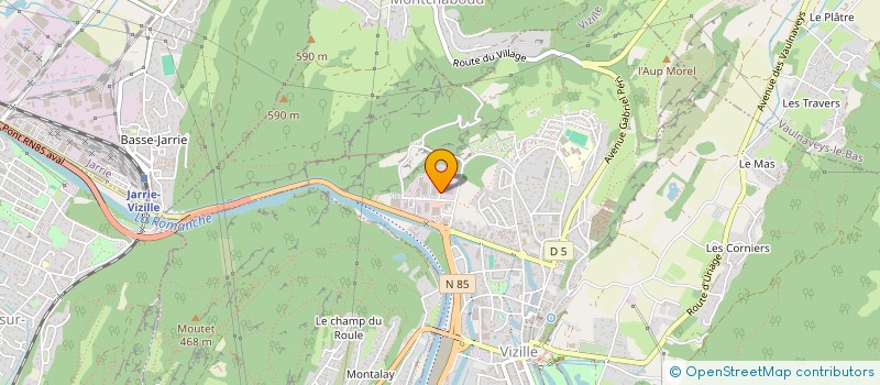 localisation de l'entreprise ROC DEVERS  VIZILLE