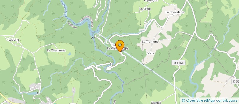 localisation de l'entreprise ROC DU GOUR NOIR LA LUZEGE à SAINT-PANTALEON-DE-LAPLEAU