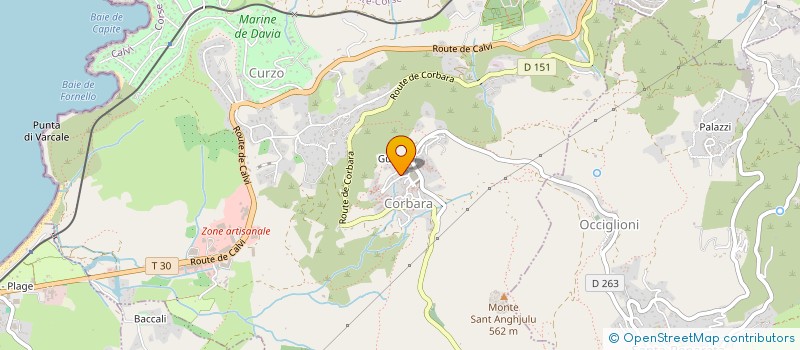 localisation de l'entreprise ROC E MARE à CORBARA