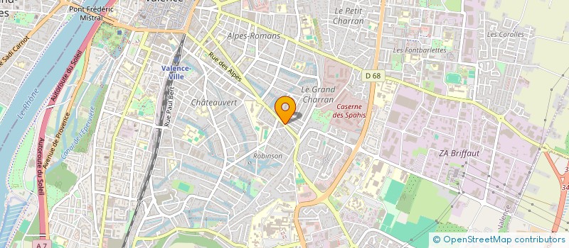 localisation de l'entreprise ROC EDEN à VALENCE