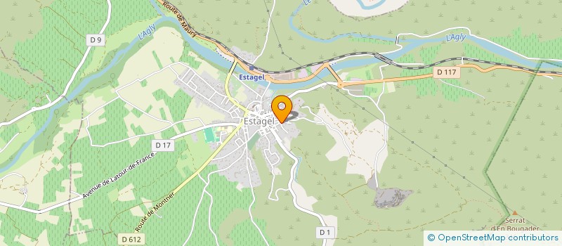 localisation de l'entreprise ROC ET BOIS CONSTRUCTION  ESTAGEL