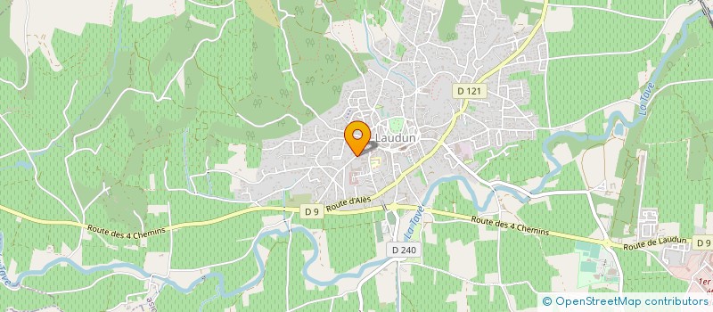 localisation de l'entreprise ROC ET COLOMBE  LAUDUN-L'ARDOISE