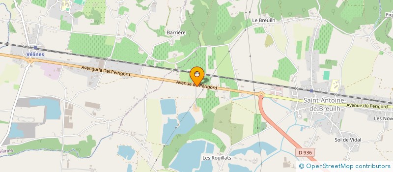 localisation de l'entreprise ROC FONDU  SAINT-ANTOINE-DE-BREUILH