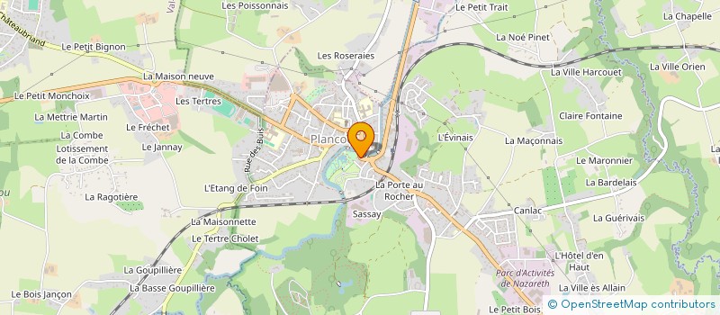 localisation de l'entreprise ROC GWEN à PLANCOET