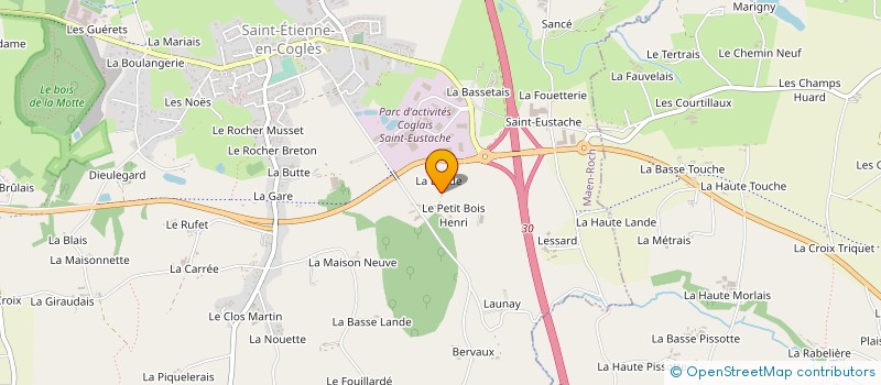 localisation de l'entreprise ROC LAND à VAL-COUESNON