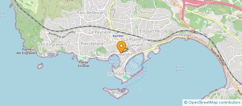 localisation de l'entreprise ROC LITTORAL  BANDOL