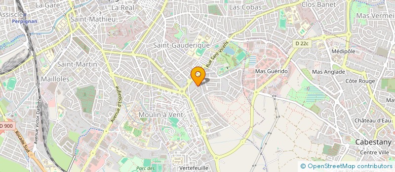 localisation de l'entreprise ROC NEGRE  PERPIGNAN