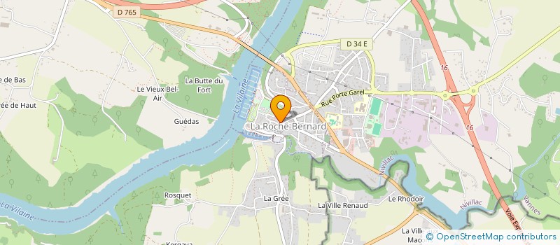 localisation de l'entreprise ROC PATRIMOINE  LA ROCHE-BERNARD