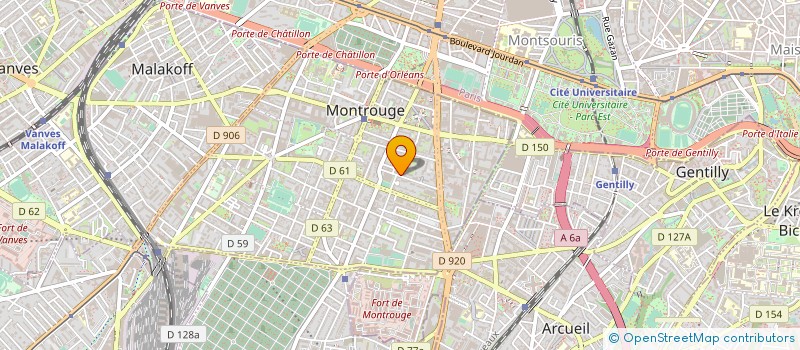 localisation de l'entreprise ROC SOL à MONTROUGE