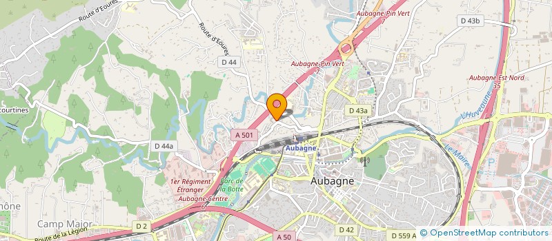 localisation de l'entreprise ROC VERT TAXI à AUBAGNE
