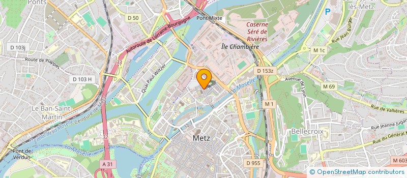 localisation de l'entreprise ROCA à METZ
