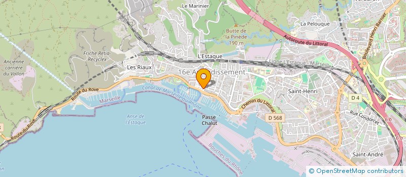 localisation de l'entreprise ROCA à MARSEILLE
