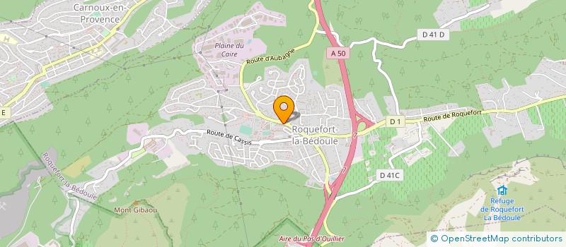 localisation de l'entreprise ROCA FORTIS à ROQUEFORT-LA-BEDOULE
