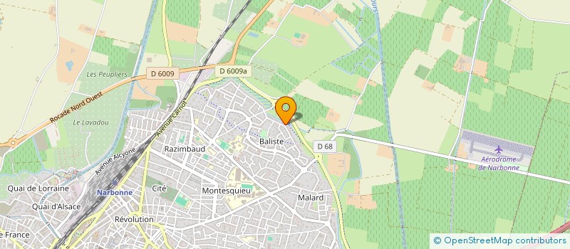 localisation de l'entreprise ROCA PATRIMOINE à NARBONNE