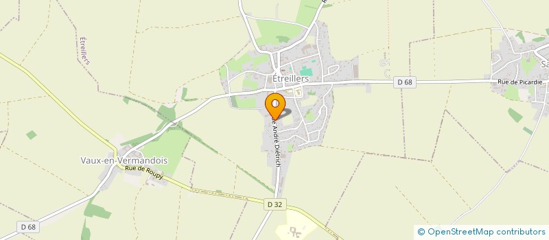 localisation de l'entreprise ROCA PROJECT  ETREILLERS