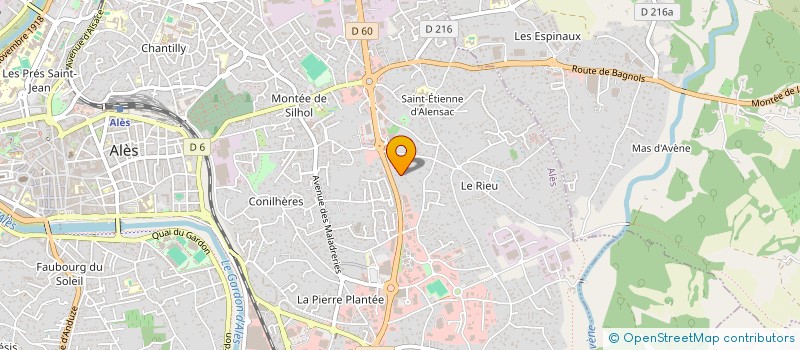 localisation de l'entreprise ROCADE AMEUBLEMENT à ALES