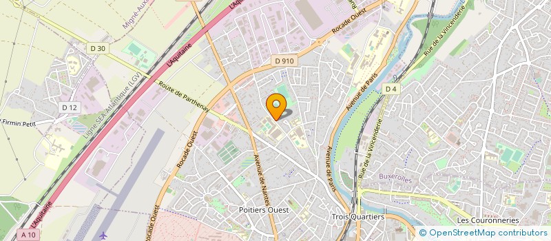 localisation de l'entreprise ROCADE-AUTO à POITIERS