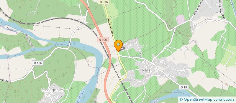 localisation de l'entreprise ROCADE CENTRE  VEZENOBRES