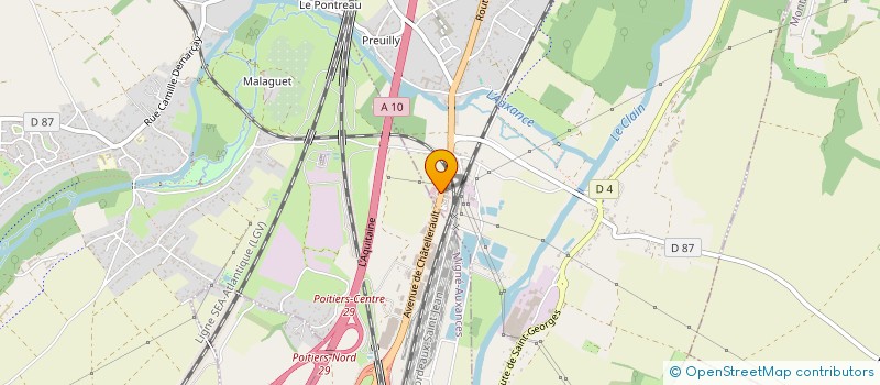 localisation de l'entreprise ROCADE DU FUTUR  CHASSENEUIL-DU-POITOU